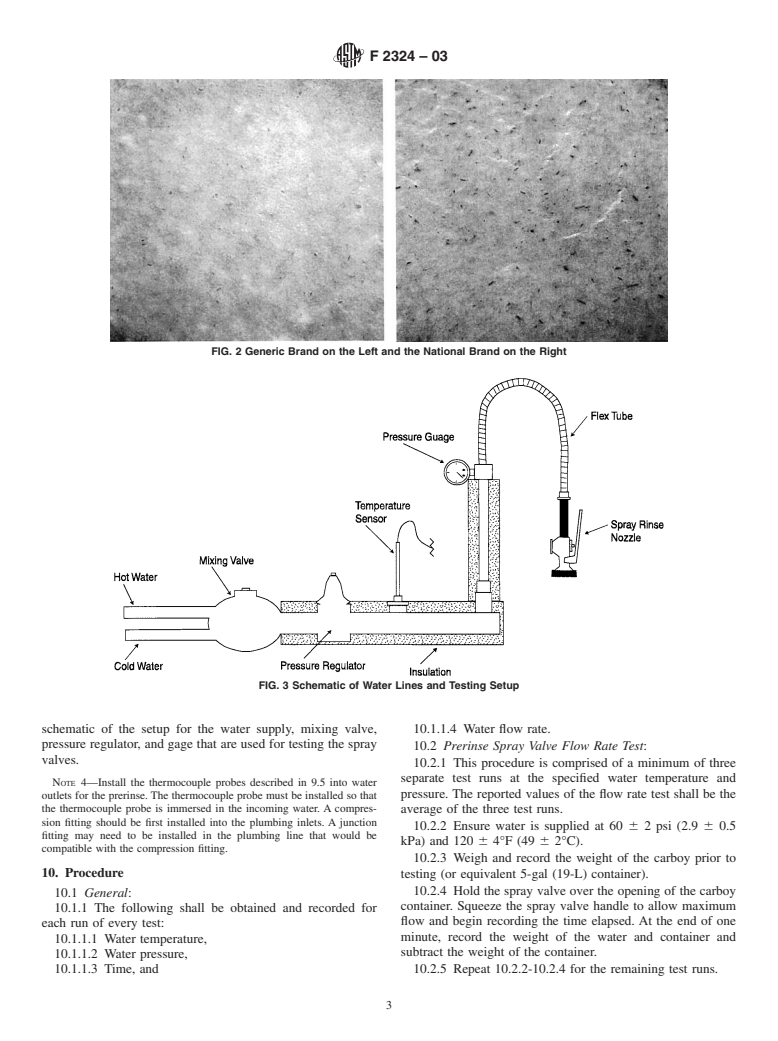 ASTM F2324-03 - Standard Test Method for Prerinse Spray Valves