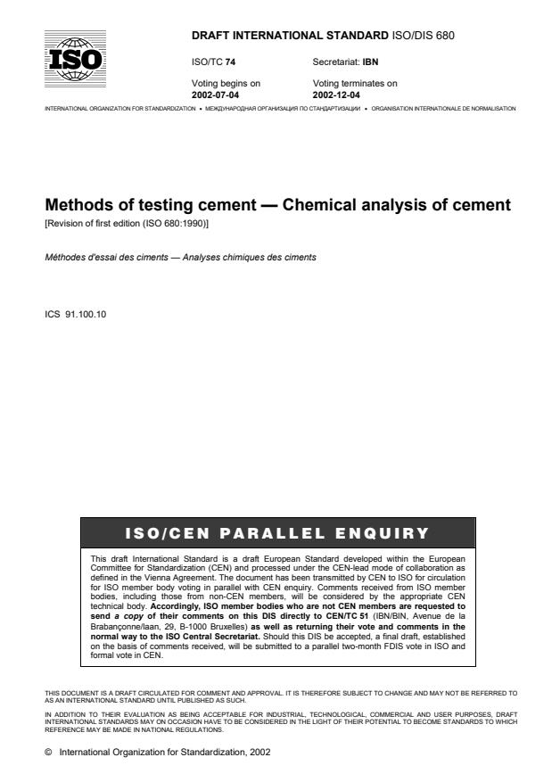 ISO/DIS 680