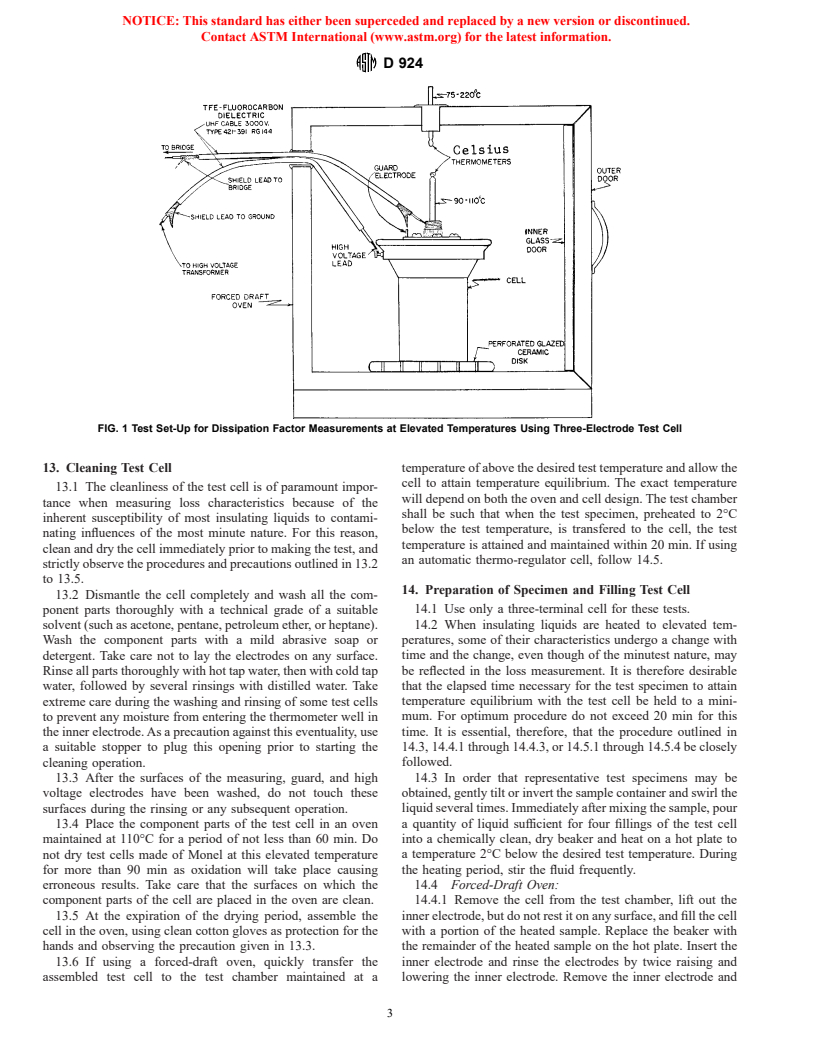 ASTM D924-99e1 - Standard Test Method for Dissipation Factor (or Power Factor) and Relative Permittivity (Dielectric Constant) of Electrical Insulating Liquids