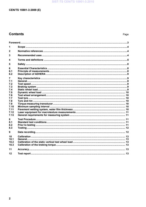 CEN/TS 15901-3:2009 TS CEN/TS 15901-3:2010 - Page 4 preview