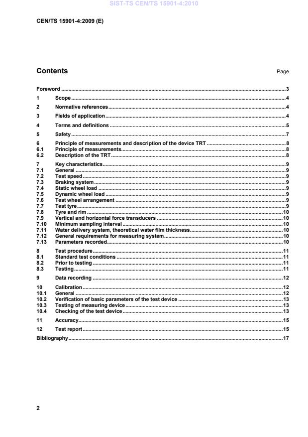 CEN/TS 15901-4:2009 TS CEN/TS 15901-4:2010 - Page 4 preview