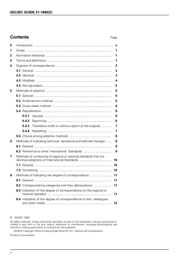 ISO/IEC Guide 21:1999 ISO/IEC Guide 21:1999 - Adoption of International Standards as regional or national standards - Page 2 preview