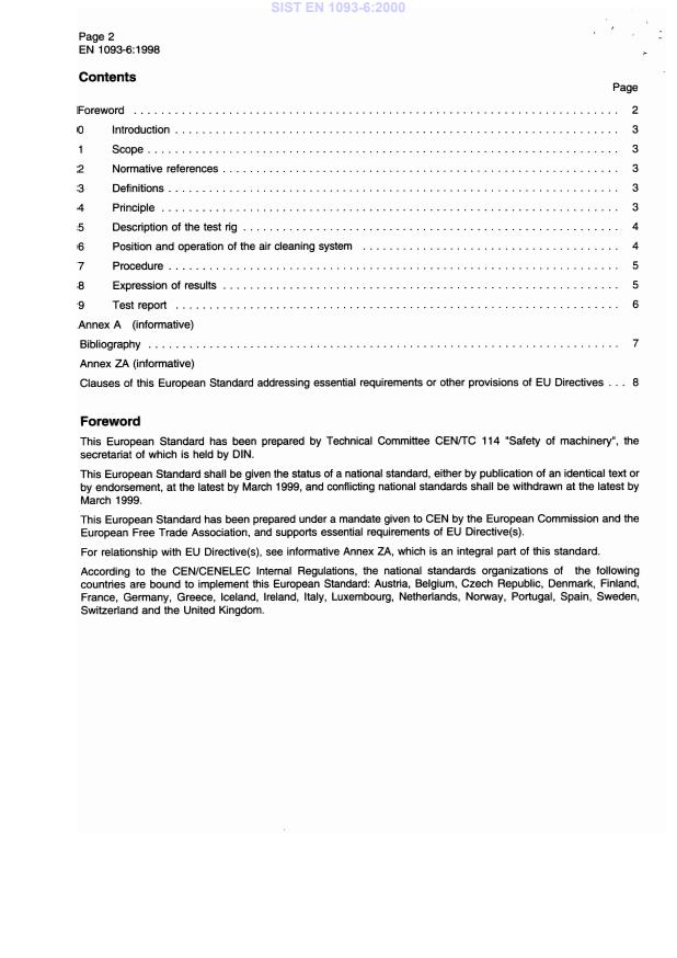 EN 1093-6:1998 EN 1093-6:2000 - Page 4 preview