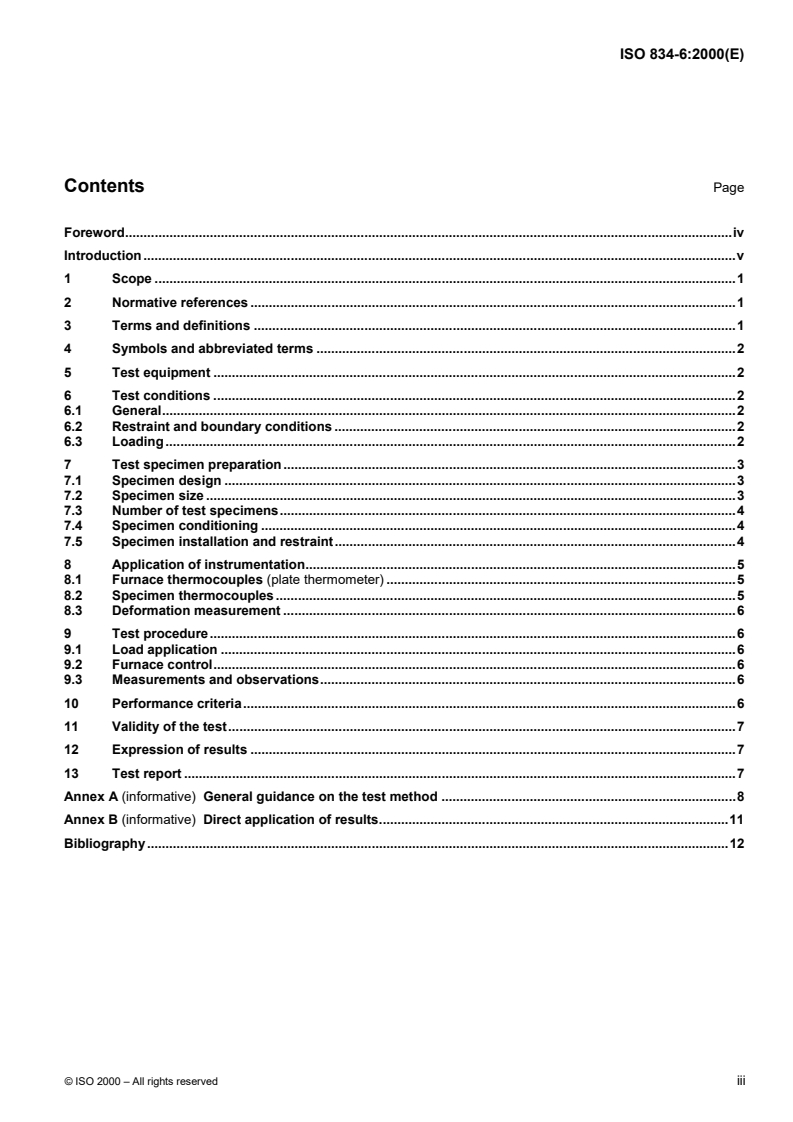 ISO 834-6:2000 - Fire-resistance tests — Elements of building construction — Part 6: Specific requirements for beams
Released:8/17/2000