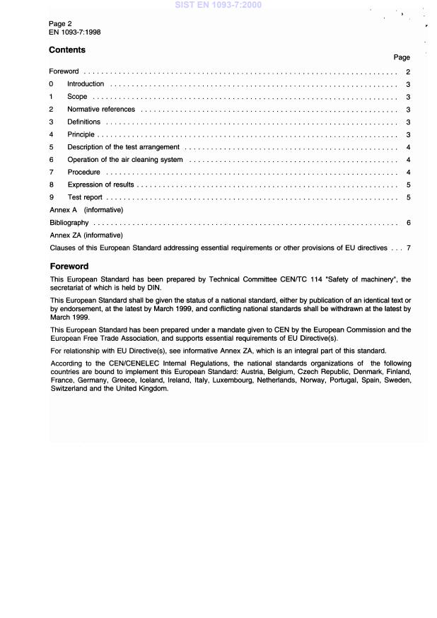 EN 1093-7:1998 EN 1093-7:2000 - Page 4 preview