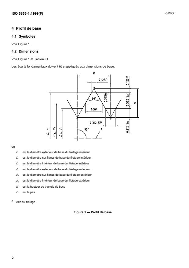 ISO 5855-1:1999 ISO 5855-1:1999 - Aéronautique et espace -- Filetage MJ - Page 4 preview