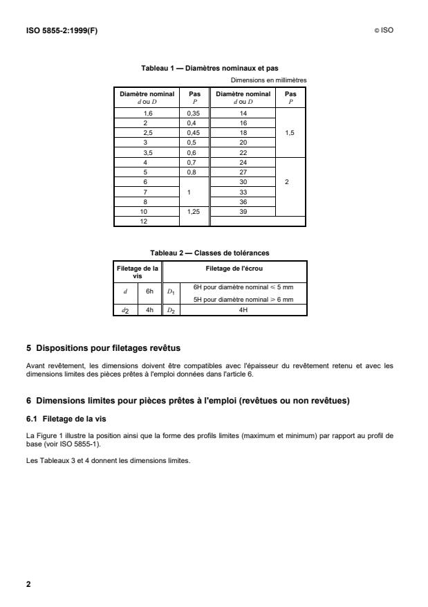 ISO 5855-2:1999 ISO 5855-2:1999 - Aéronautique et espace -- Filetage MJ - Page 4 preview