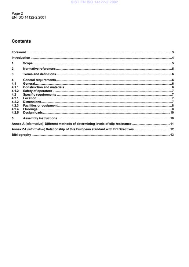 EN ISO 14122-2:2001 EN ISO 14122-2:2002 - Page 4 preview