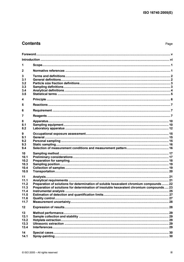 ISO 16740:2005 - Workplace air -- Determination of hexavalent chromium in airborne particulate matter -- Method by ion chromatography and spectrophotometric measurement using diphenyl carbazide