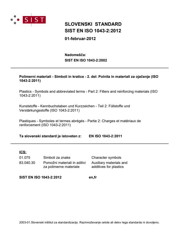 EN ISO 1043-2:2012