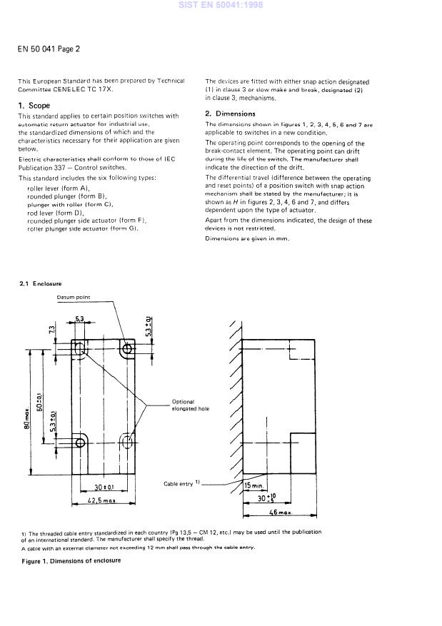 EN 50041:1981 EN 50041:1998 - Page 4 preview