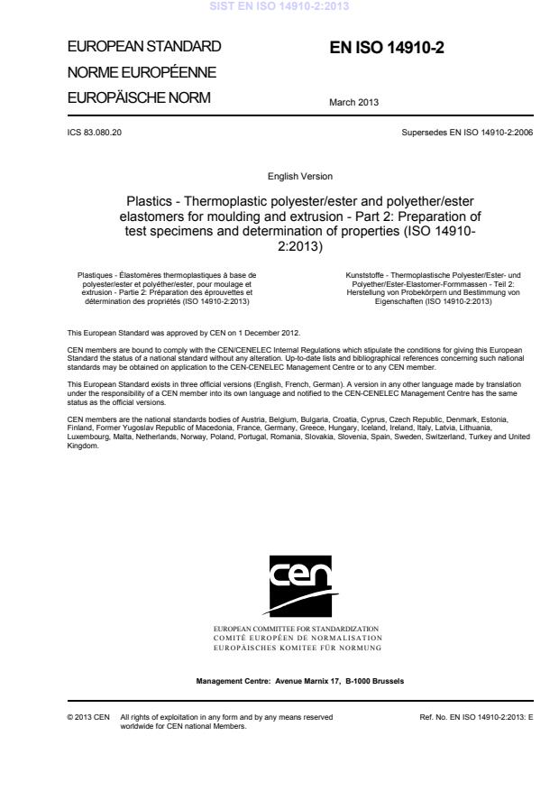 EN ISO 14910-2:2013