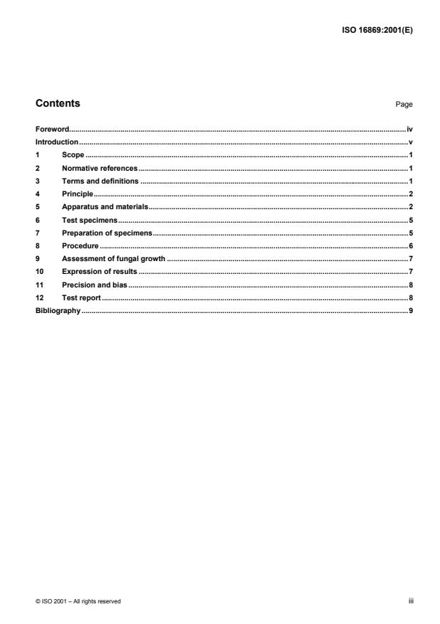 ISO 16869:2001 - Plastics -- Assessment of the effectiveness of fungistatic compounds in plastics formulations