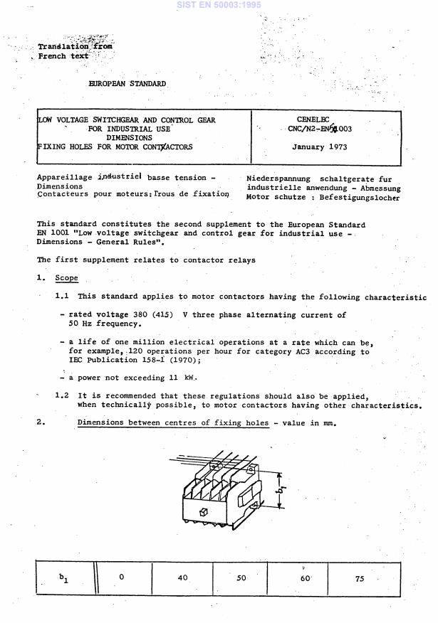 EN 50003:1973 EN 50003:1995 - Page 4 preview