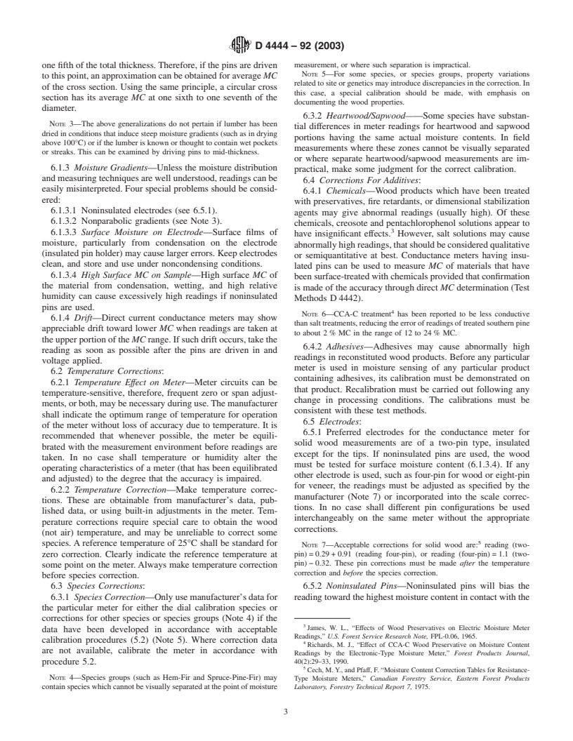 ASTM D4444-92(2003) - Standard Test Methods for Use and Calibration of Hand-Held Moisture Meters