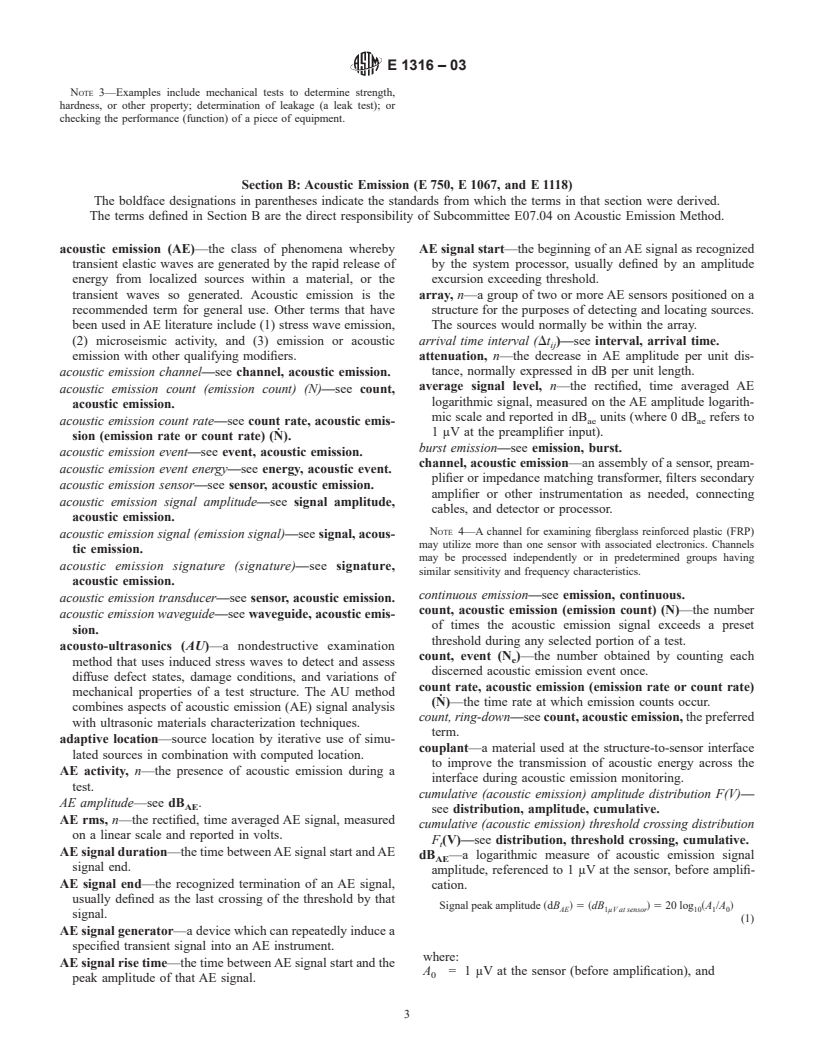ASTM E1316-03 - Standard Terminology for Nondestructive Examinations