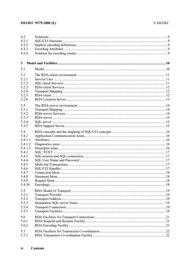 ISO/IEC 9579:2000 ISO/IEC 9579:2000 - Information technology -- Remote database access for SQL with security enhancement - Page 4 preview