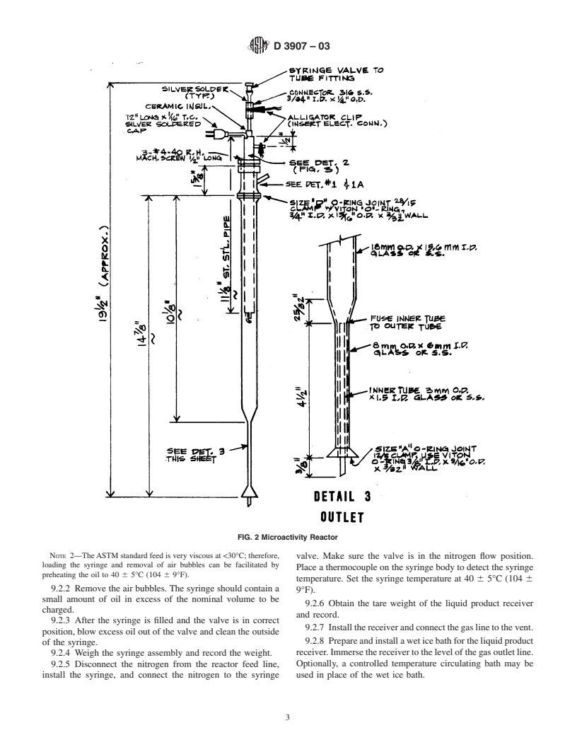 ASTM D3907-03 - Standard Test Method for Testing Fluid Catalytic Cracking (FCC) Catalysts by Microactivity Test