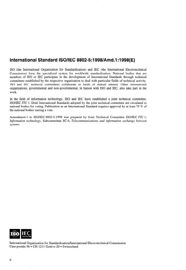 ISO/IEC 8802-5:1998/Amd 1:1998 ISO/IEC 8802-5:1998/Amd 1:1998 - Dedicated token ring operation and fibre optic media - Page 2 preview