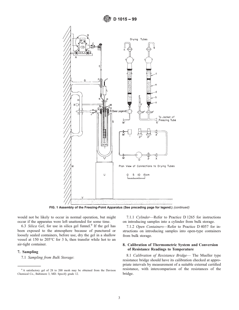 ASTM D1015-99 - Standard Test Method for Freezing Points of High-Purity Hydrocarbons