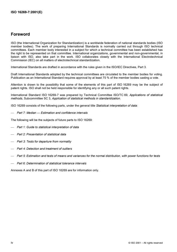 SIST ISO 16269-7:2010 ISO 16269-7:2001 - Statistical interpretation of data - Page 4 preview