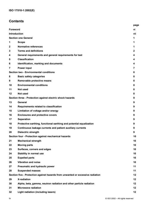 ISO 17510-1:2002 ISO 17510-1:2002 - Sleep apnoea breathing therapy - Page 4 preview
