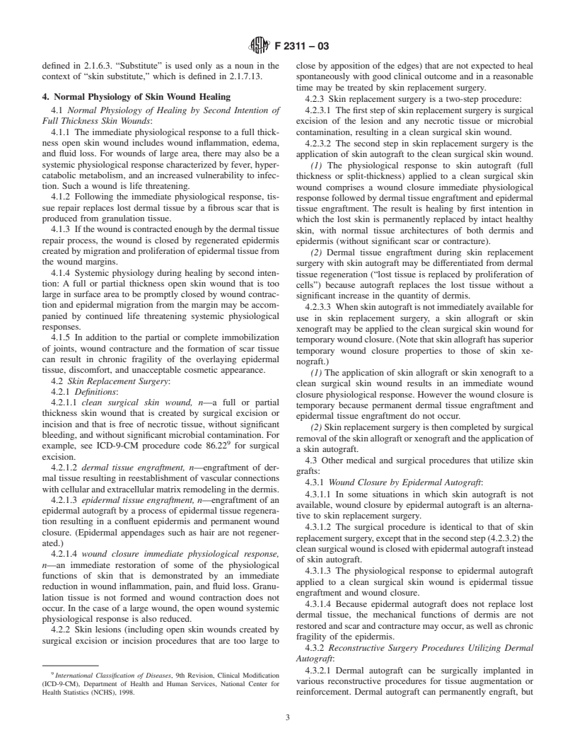 ASTM F2311-03 - Standard Guide for Classification of Therapeutic Skin ...