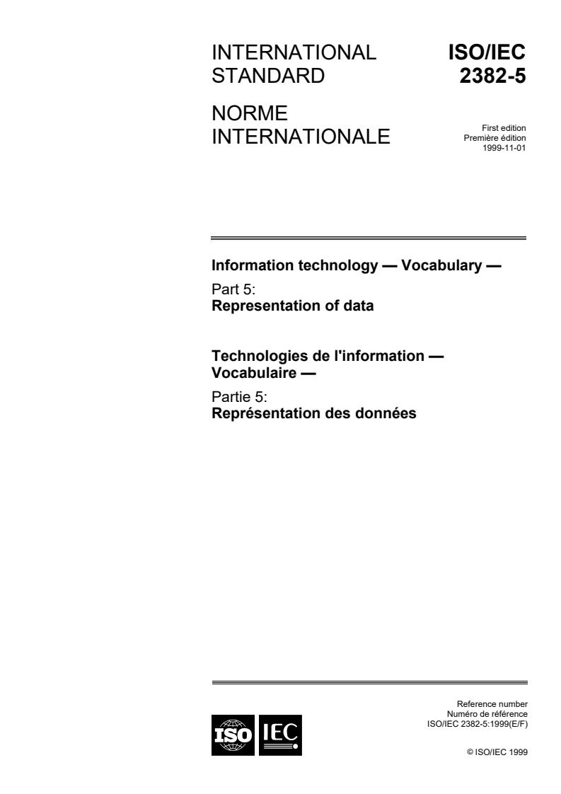ISO/IEC 2382-5:1999