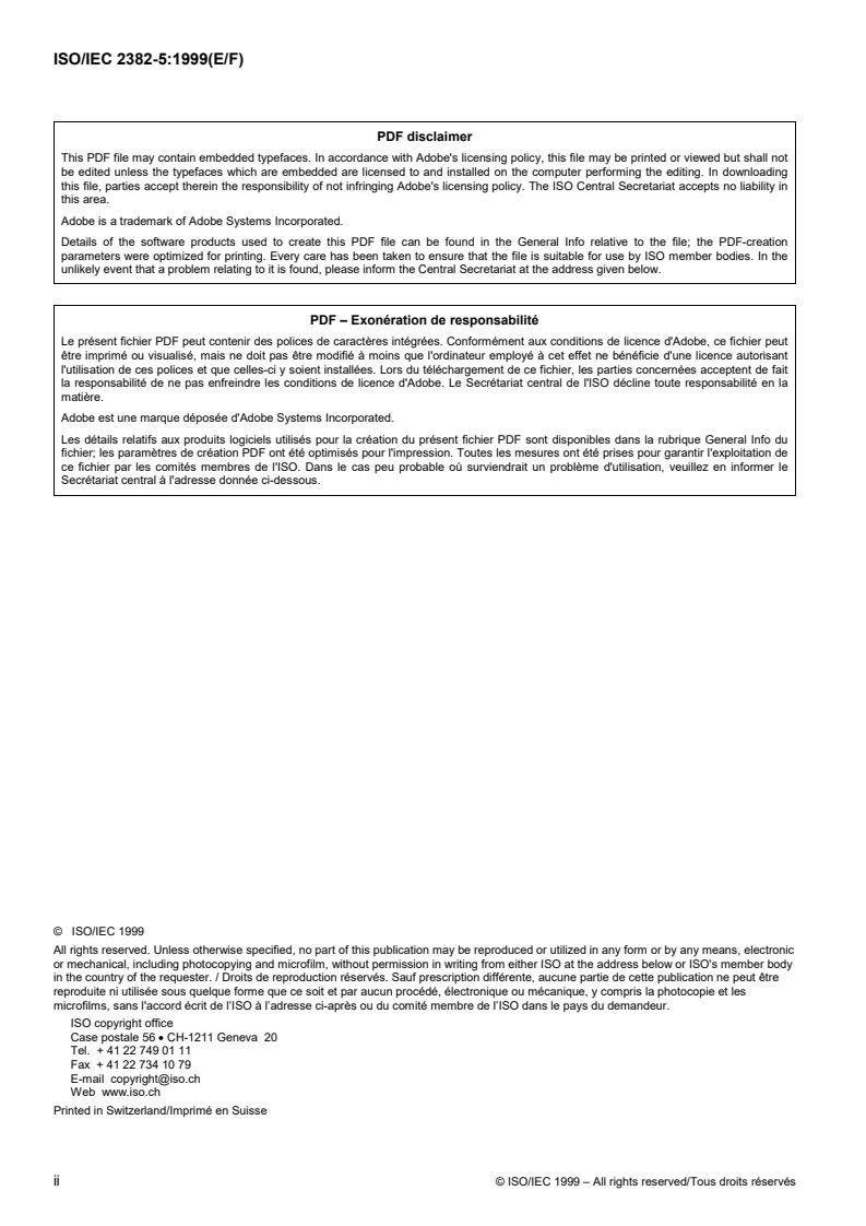 ISO/IEC 2382-5:1999 ISO/IEC 2382-5:1999 - Page 2 preview