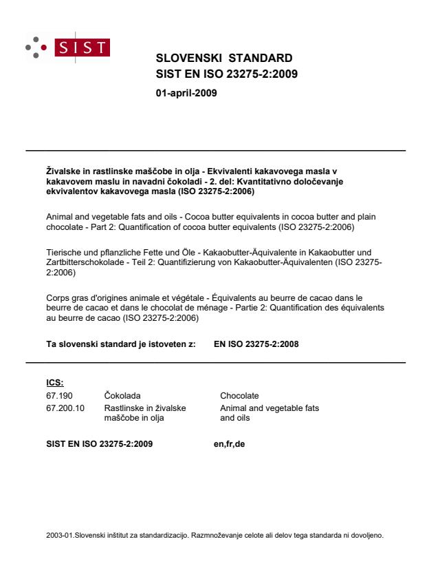 EN ISO 23275-2:2009