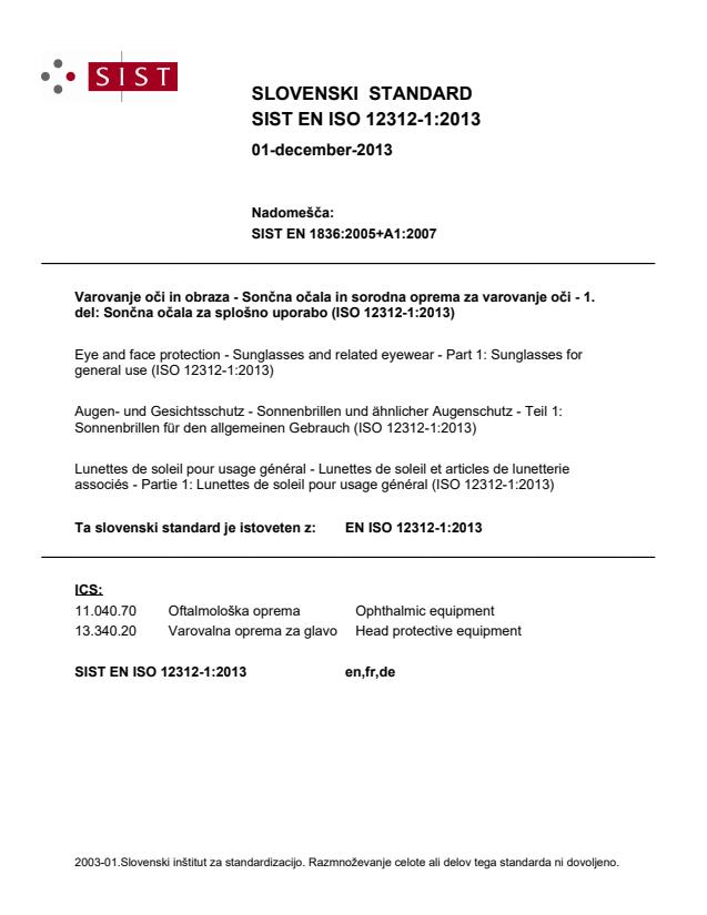 EN ISO 12312-1:2013