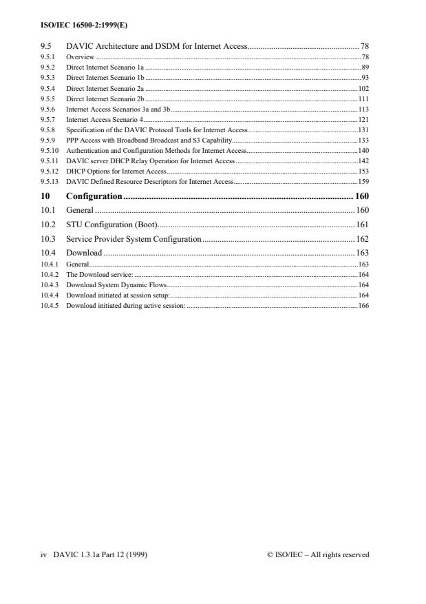 ISO/IEC 16500-2:1999 ISO/IEC 16500-2:1999 - Information technology -- Generic digital audio-visual systems - Page 4 preview