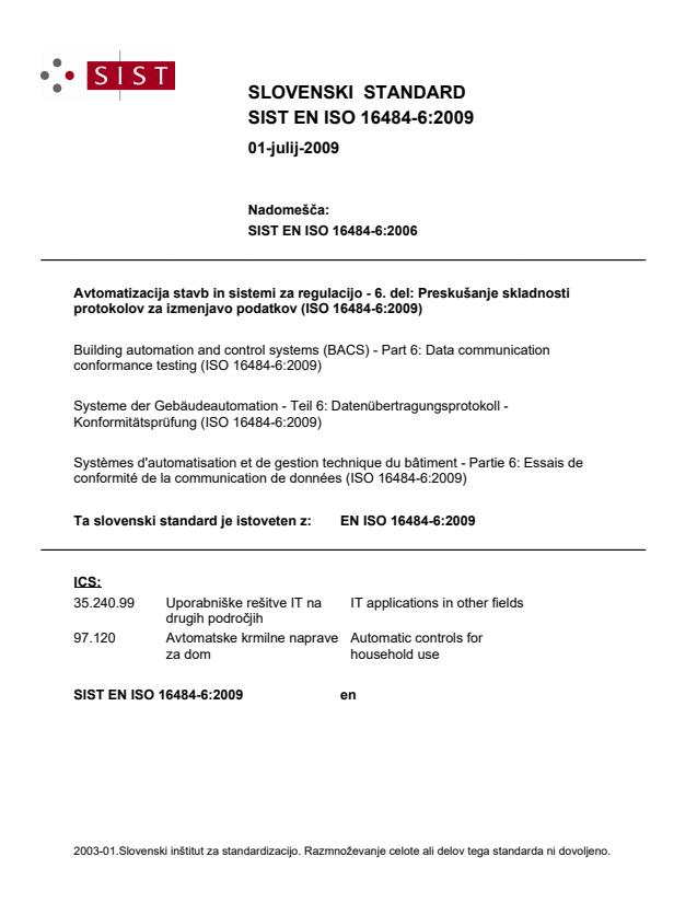 EN ISO 16484-6:2009