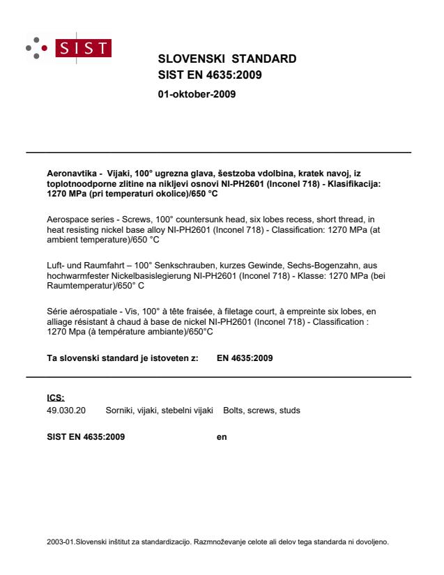 EN 4635:2009