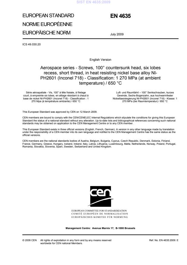EN 4635:2009