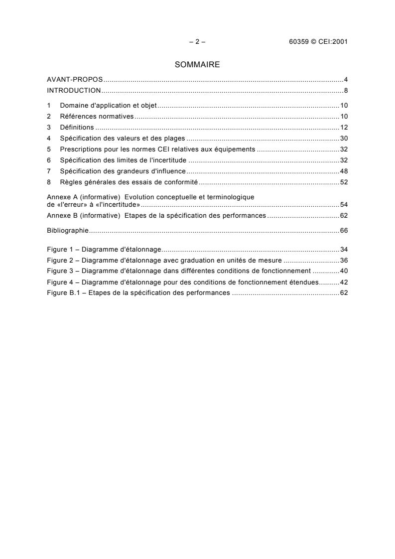 IEC 60359:2001 IEC 60359:2001 - Electrical and electronic measurement equipment - Expression of performance - Page 4 preview