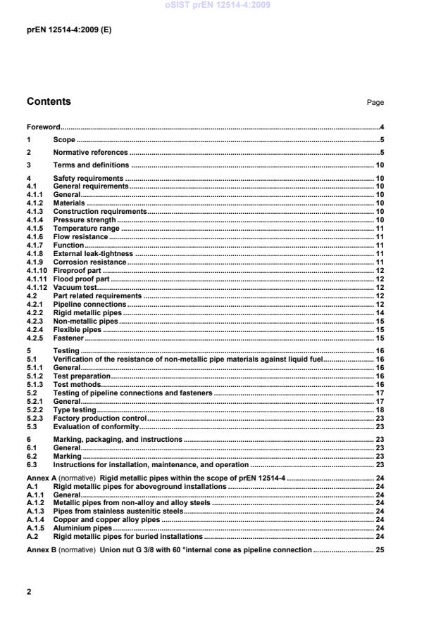 prEN 12514-4 prEN 12514-4:2009 - Page 4 preview