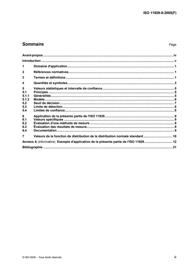 ISO 11929-8:2005 - Détermination de la limite de détection et du seuil de décision des mesurages de rayonnements ionisants