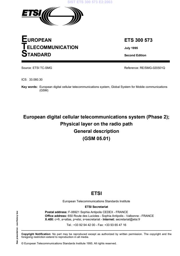 ETS 300 573 E2:2003