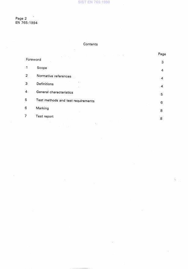EN 765:1994 EN 765:1998 - Page 4 preview