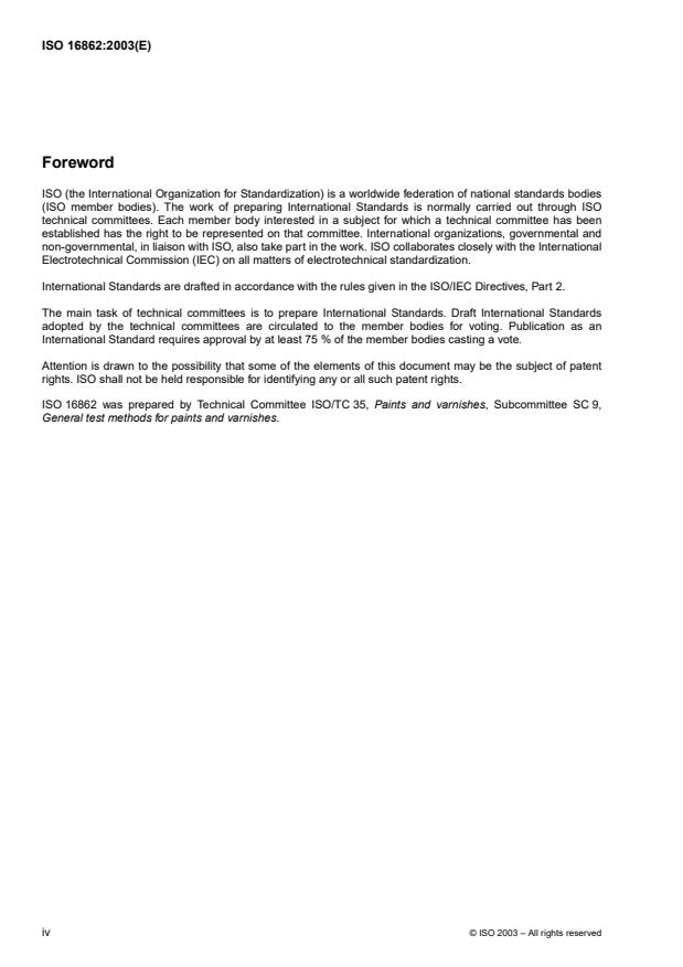ISO 16862:2003 ISO 16862:2003 - Paints and varnishes -- Evaluation of sag resistance - Page 4 preview