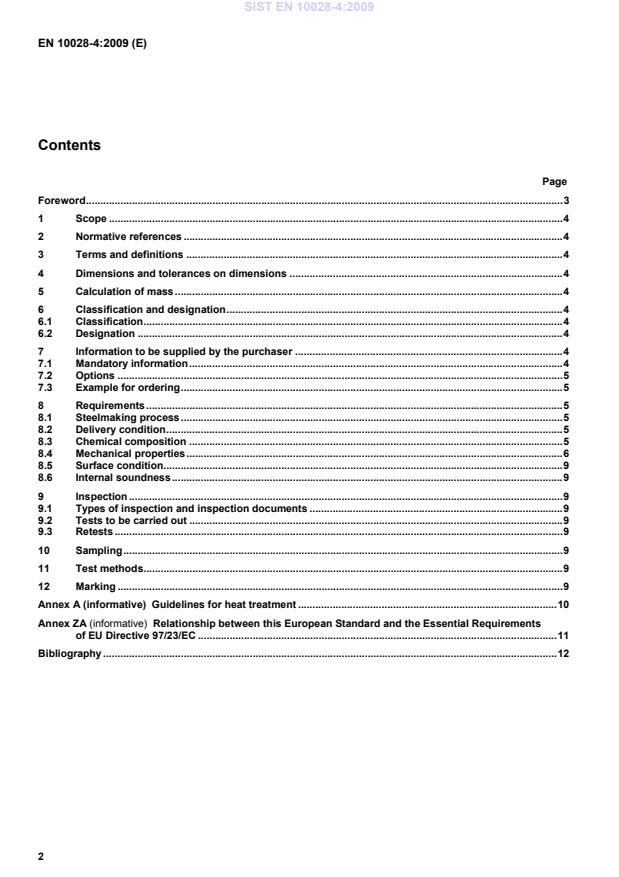EN 10028-4:2009 EN 10028-4:2009 - Page 4 preview
