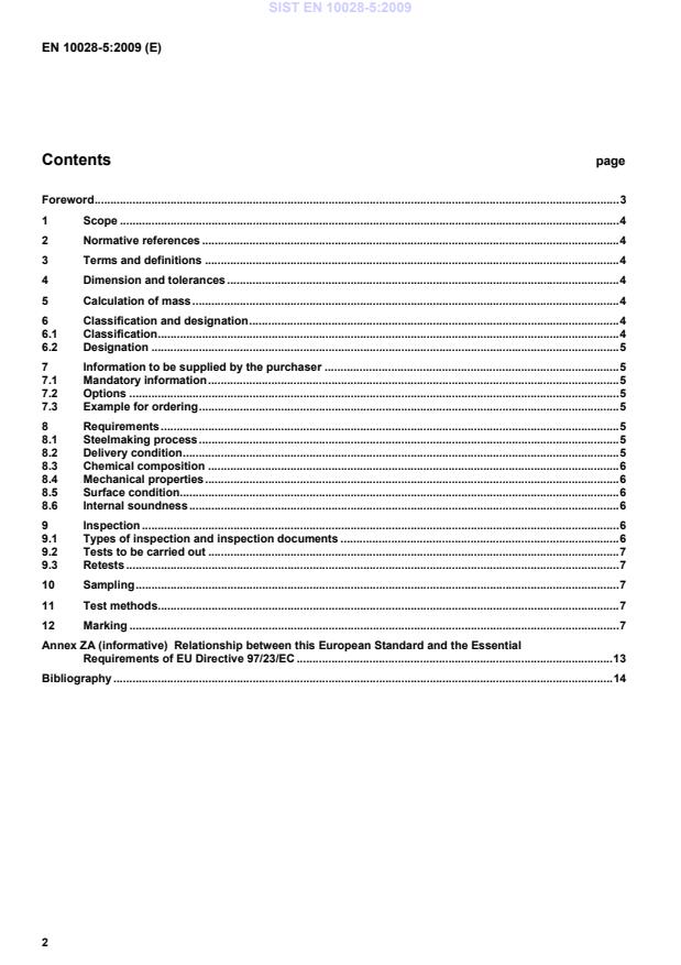 EN 10028-5:2009 EN 10028-5:2009 - Page 4 preview