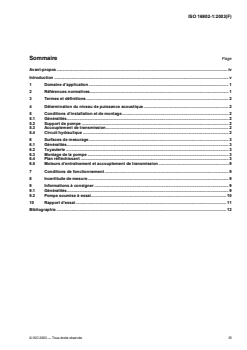 SIST ISO 16902-1:2005 ISO 16902-1:2003 - Transmissions hydrauliques — Code d'essai pour la détermination des niveaux de puissance acoustique à l'aide des techniques d'intensimétrie: Méthode d'expertise — Partie 1: Pompes
Released:5/20/2003 - Page 3 preview
