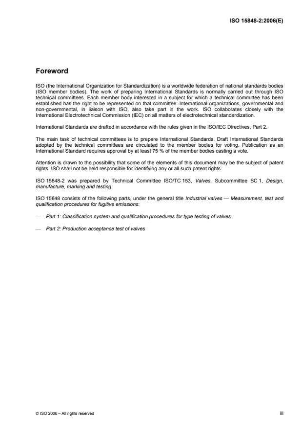 ISO 15848-2:2006 - Industrial valves -- Measurement, test and qualification procedures for fugitive emissions