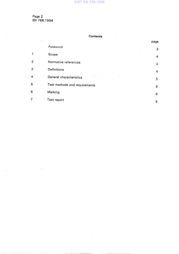 EN 788:1994 EN 788:1998 - Page 4 preview