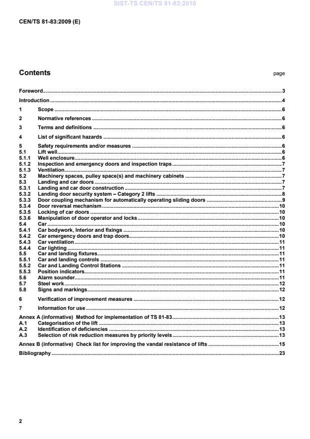 SIST-TS CEN/TS 81-83:2010 SIST-TS CEN/TS 81-83:2010 - Page 4 preview