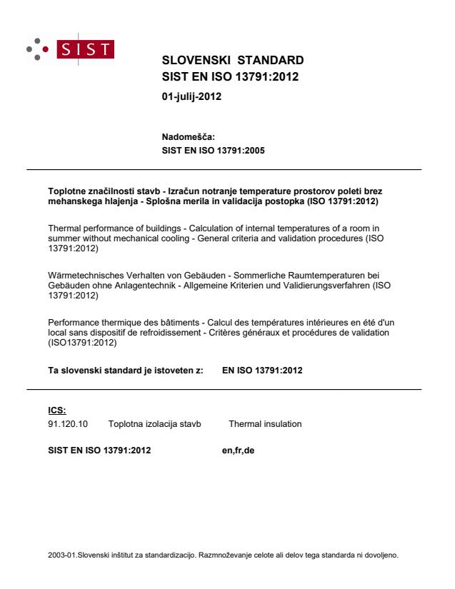 EN ISO 13791:2012