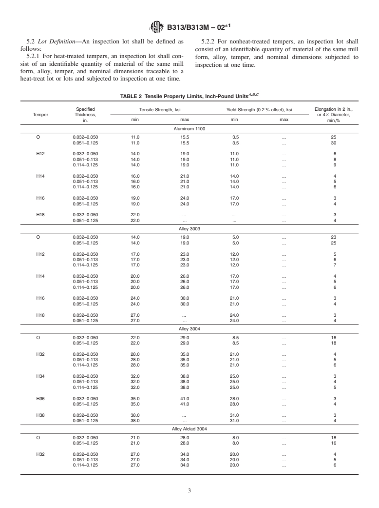 ASTM B313/B313M-02e1 - Standard Specification for Aluminum and Aluminum-Alloy Round Welded Tubes