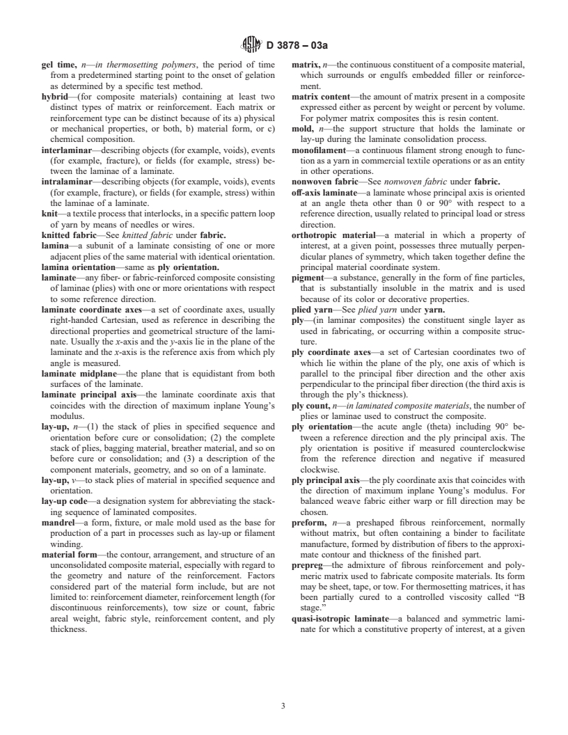 ASTM D3878-03a - Standard Terminology for Composite Materials